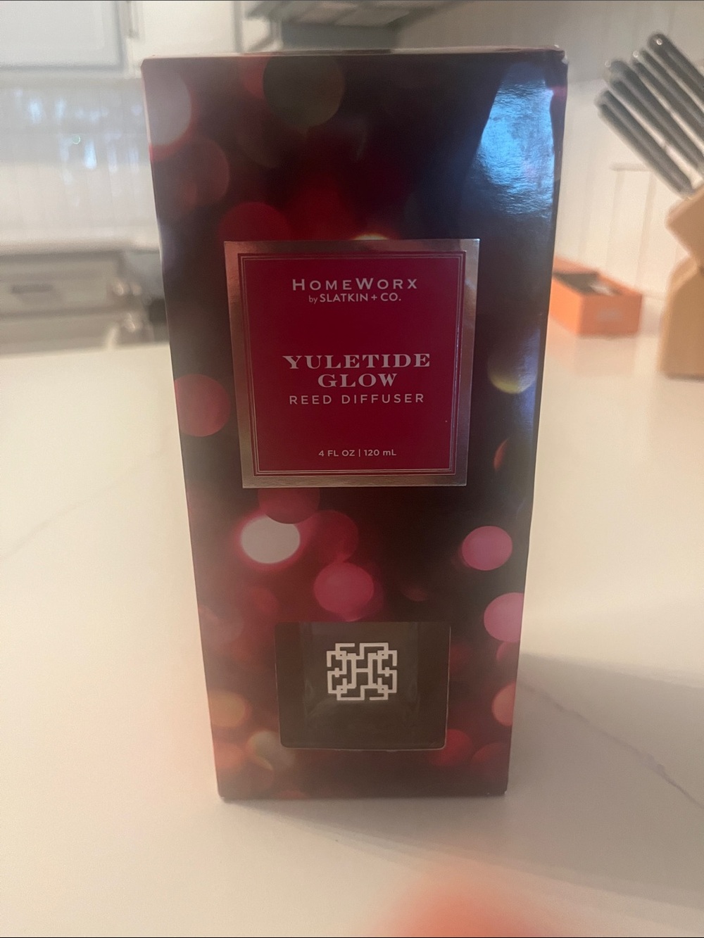 HomeWorx Yuletide Glow Reed Diffuser - Red